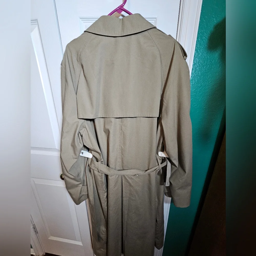 Botany 500 Men's Tan Trench Coat - Picture 5 of 15